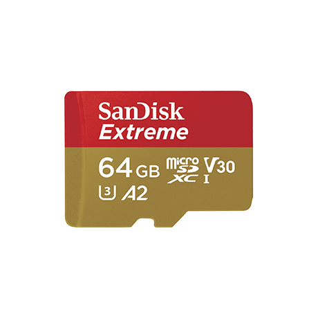 MicroSDXC 64GB SanDisk Extreme UHS-I/U3 90MB/s for rent